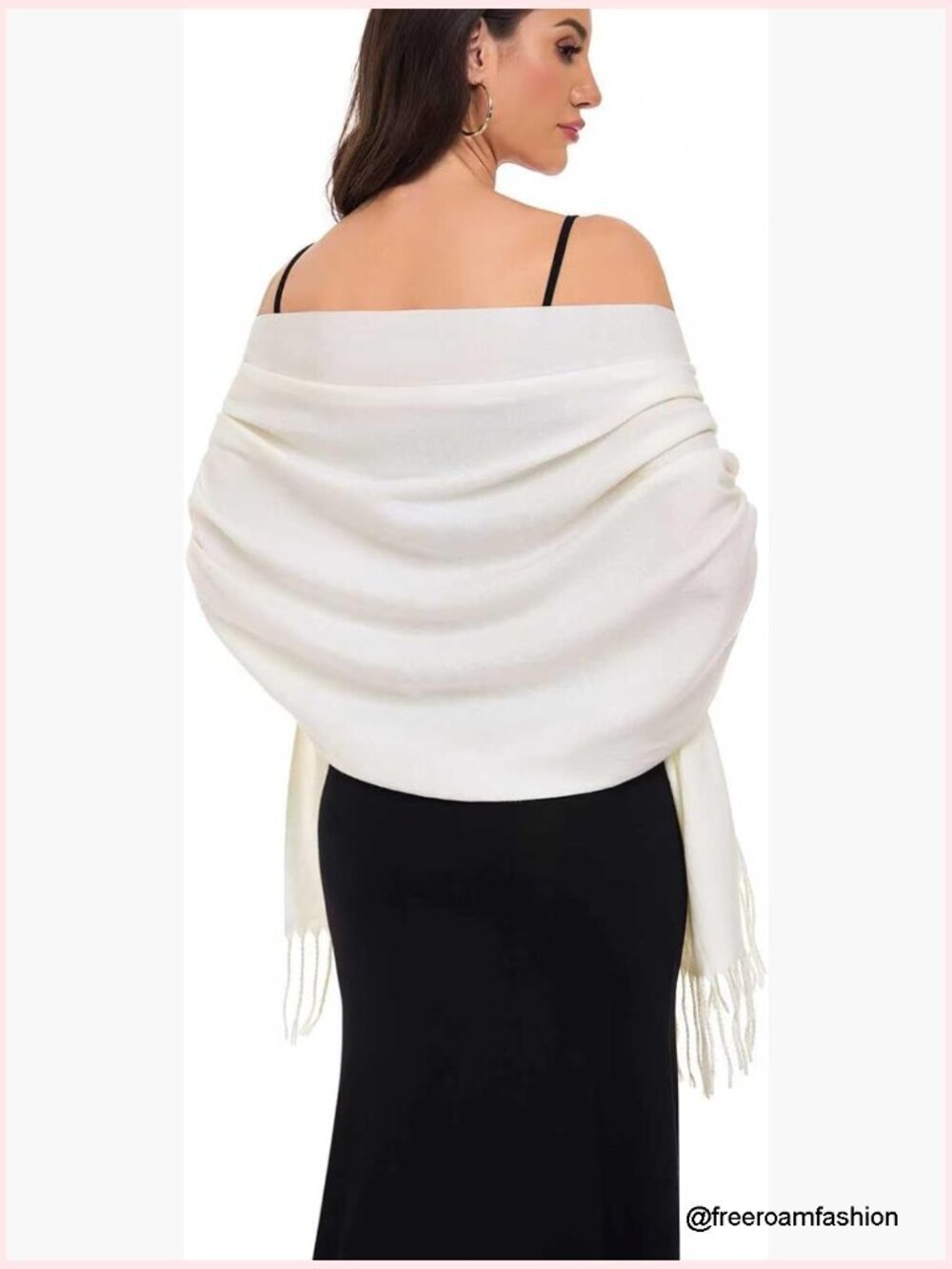 Luxury Pashmina Shawl Wrap for Evening Dresses Wedding Winter Scarf